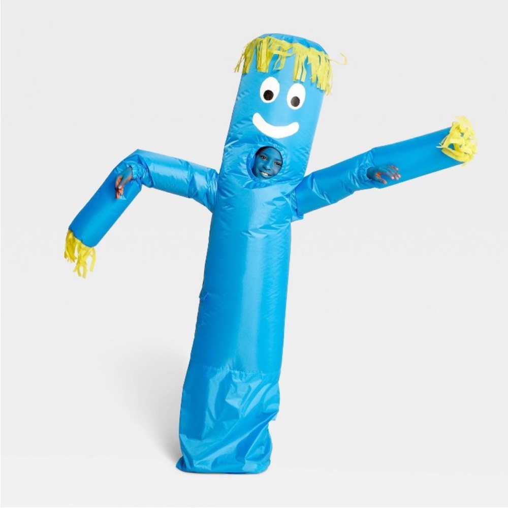 Blue Inflatable Tube Man Kids Costume
